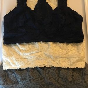 Bundle of Free People Lace Bralettes